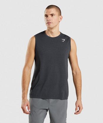 Pánské Tílko Gymshark Arrival Seamless Černé | CZ 2284WNB